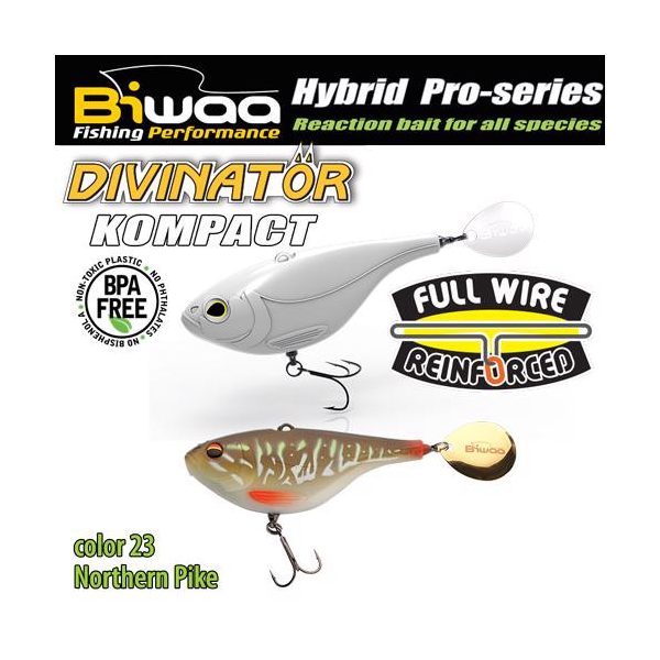 Biwaa Divinator Kompact 90 9cm 55gr 23 Northern Spinnertail 1pc
