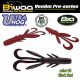 Biwaa Ultra Hog 10cm 05 Black & Red Rubber Lure 8pcs