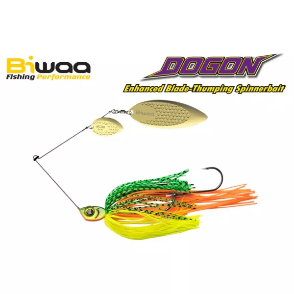 Biwaa Dogon Spinnerbait 3/4oz 21gr 02 Fire Tiger-Gold Blades Spinnerbait 1pc