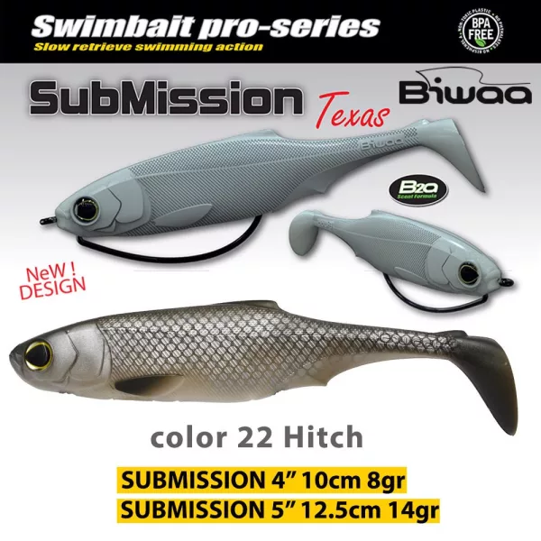 Biwaa Submission 10cm 22 Hitch Soft Bait 4pcs