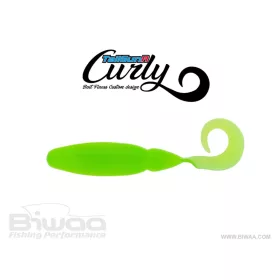 Biwaa Tailgunr Curly 6.3cm 202 Limetreuse Soft Lure 8pcs