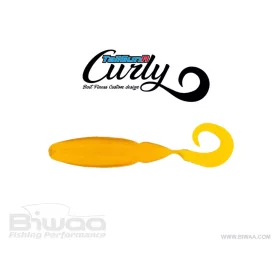 Biwaa Tailgunr Curly 9cm 022 Motor Oil Soft Lure 7pc