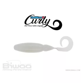 Biwaa Tailgunr Curly 9cm 008 Pearl White Soft Lure 7pcs