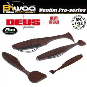 Biwaa Deus 15cm 004 Watermelon Red Soft Lure 4pcs