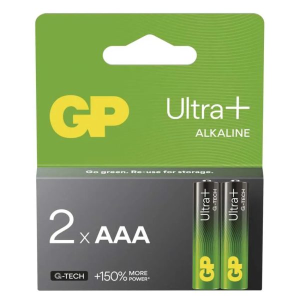 GP Alkaline Battery Ultra Plus AAA 2pcs