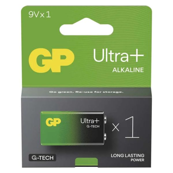 GP Alkaline Battery Ultra Plus 9V 1pc/blister