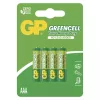 GP Greencell battery AAA 4pcs/blister