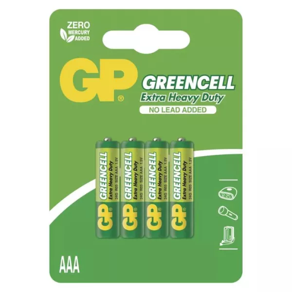 GP Greencell battery AAA 4pcs/blister