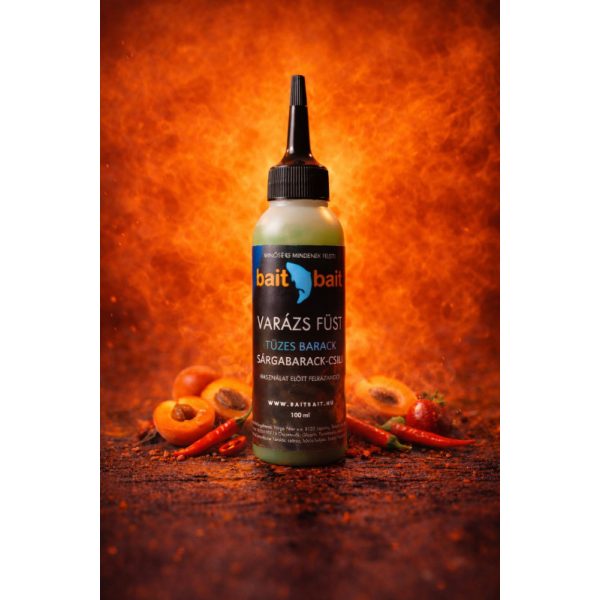 BaitBait Tüzes Barack Fluo Red Liquid Magic Smoke 100ml