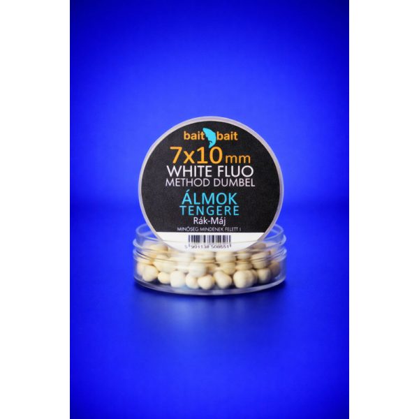 BaitBait Sea of Dreams 7x10mm Fluo Method Dumbel White Wafter 20gr