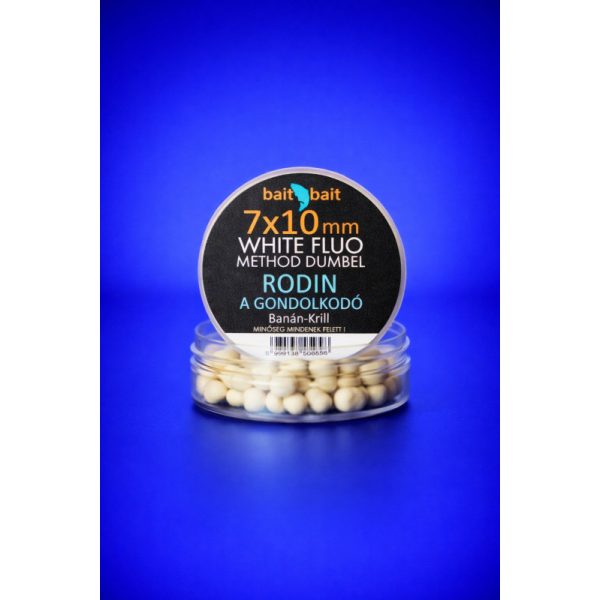 BaitBait Rodin 7x10mm Fluo Method Dumbel White Wafter 20gr