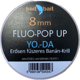BaitBait Yoda Fluo Pop Up Bojli 8mm 20gr