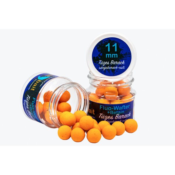 BaitBait Fluo Wafters Mini Bojli+Betain 11mm Tüzes Barack