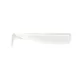 FIIISH 4pcs 70mm Black Minnow body - White color Plastic lure