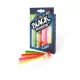 FIIISH 4pcs 120mm Black Minnow body in vibrant colors: Green/Orange - Orange/Yellow - Fluo Pink - F Plastic lure