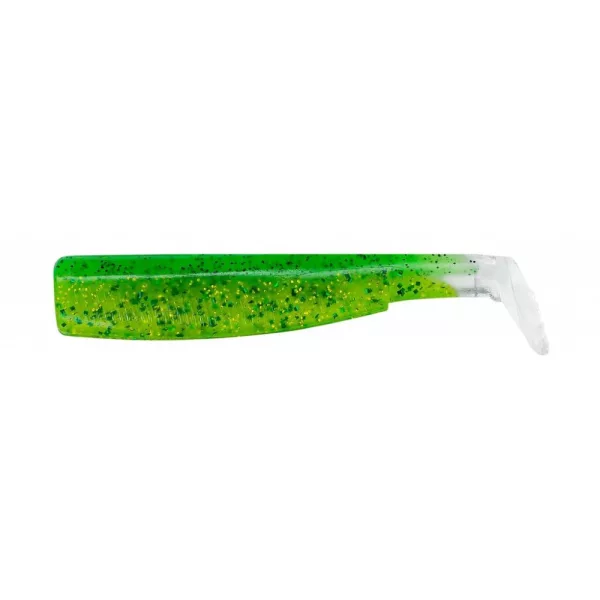 FIIISH 3pcs 120mm Black Minnow body - Chartreuse color Plastic lure