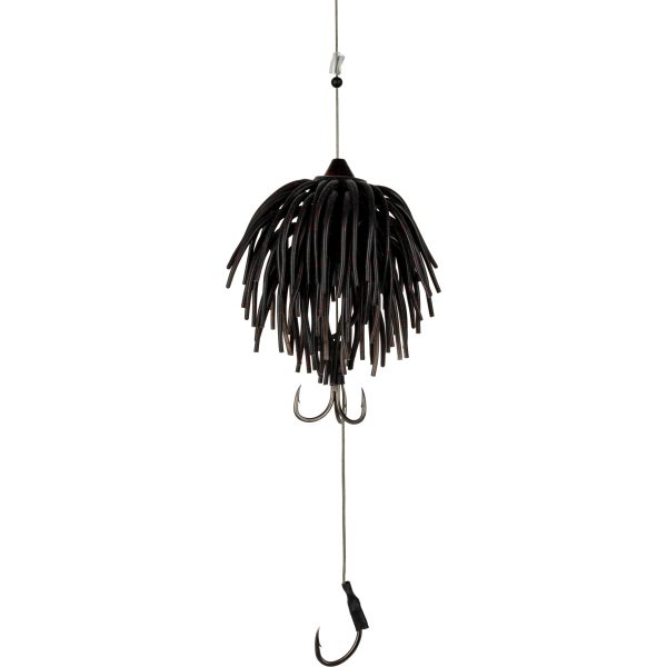 Black Cat Black Red Flash 120gr Vertical Lure