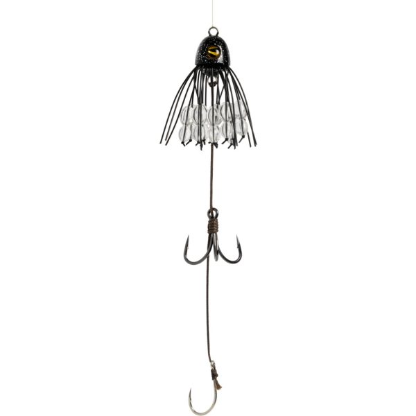 Black Cat Battle Teaser Black Silver Flash 160gr Vertical Lure