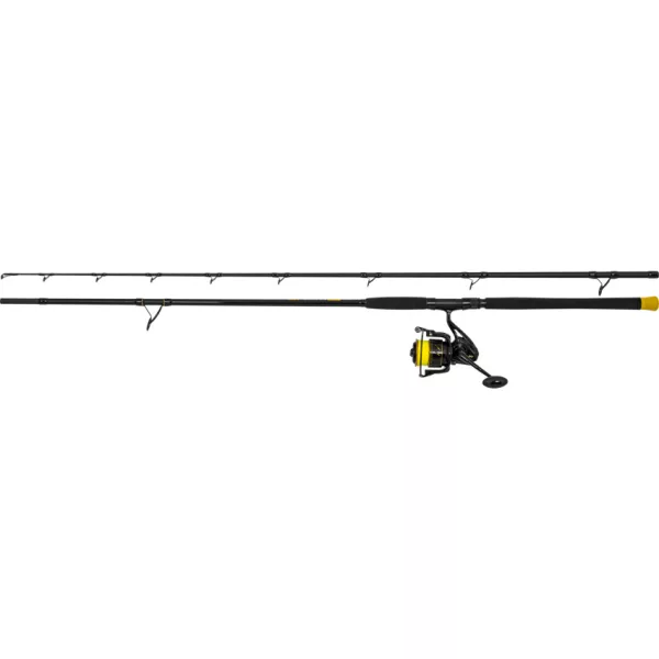 Black Cat Hard Core Combo Bank Rod 3.00m 600gr 2-piece Catfish Rod with Black Passion FD 80 Reel and Line