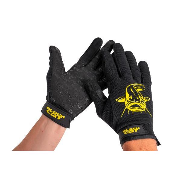 Black Cat Cat Gripper Gloves Catfish Gloves XL