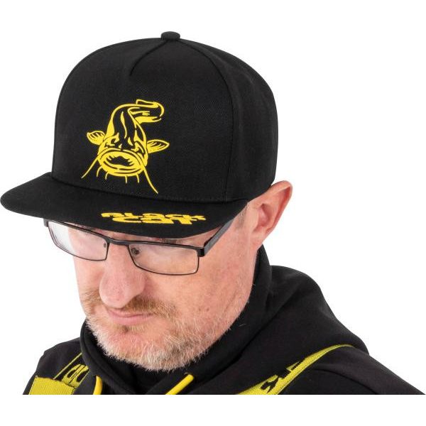 BlackCat Black Flat Peak Cap