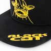 BlackCat Black Flat Peak Cap