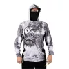Black Cat Sun Jersey Hooded Long-Sleeve T-Shirt L