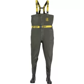Black Cat Green Booted Waders 46