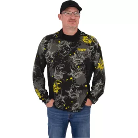 Black Cat Performance Sun Top Long Sleeve UV T-shirt S