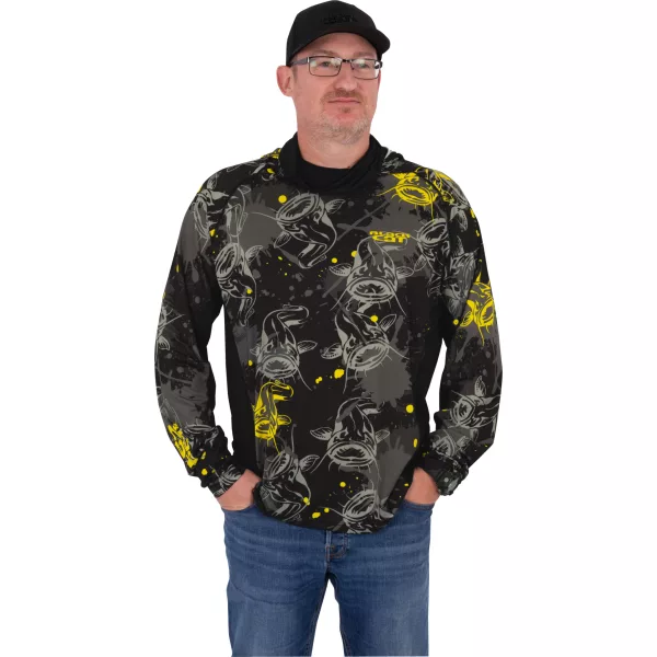 Black Cat Performance Sun Top Long Sleeve UV T-Shirt L