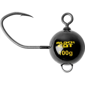 Black Cat Mega Fireball Black DG 6/0 100gr Jig Head