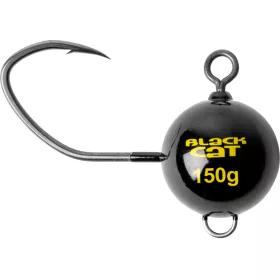 Black Cat Mega Fireball Black DG 8/0 150gr Jig Head