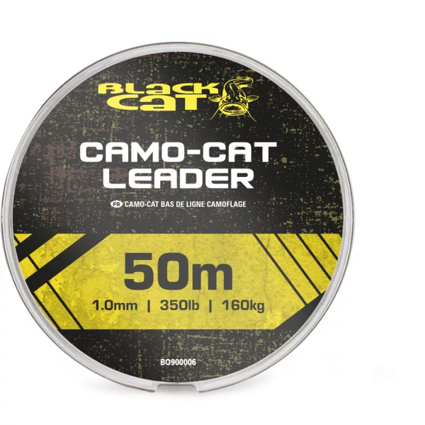 Black Cat Camo-Cat Leader 1,0mm 50m Braided Leader Line