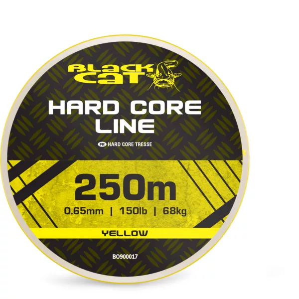 Black Cat BC Hard Core Line Yellow 0,65mm 250m Braided Main Line