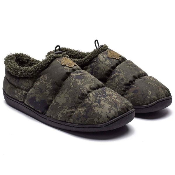 Nash Camo Deluxe Bivvy Slippers Tent Slippers 44
