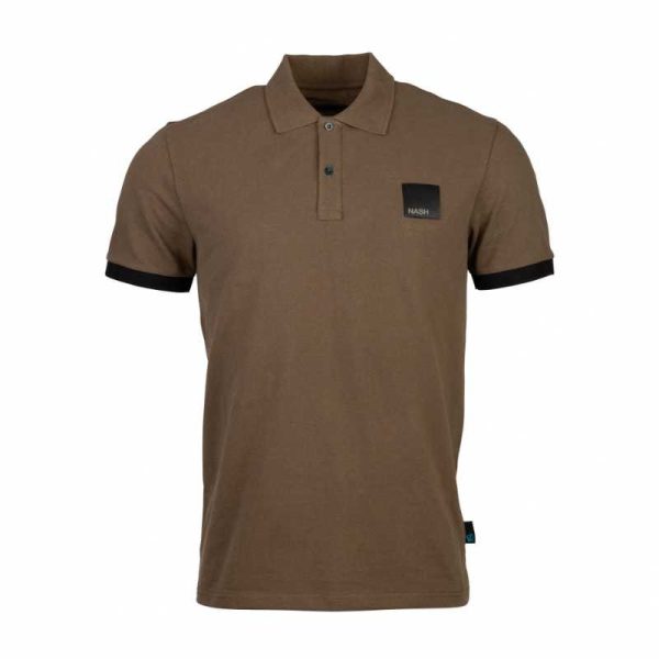 Nash - Brown - Collared T-shirt - M