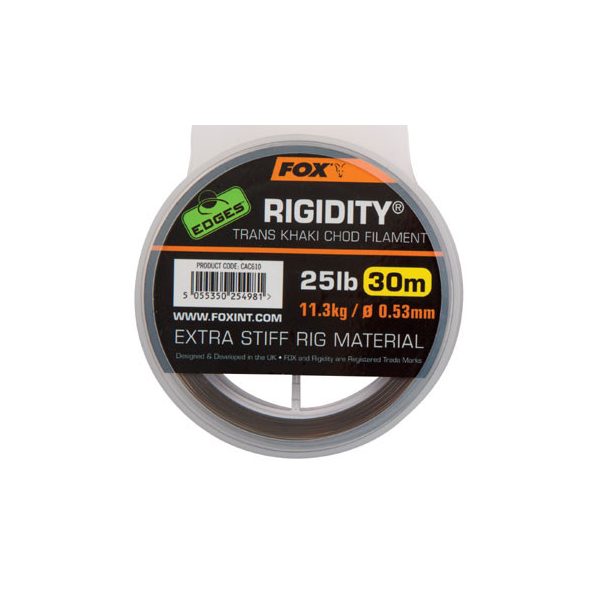 Fox EDGES™ Rigidity® - Trans Khaki 25lb/0.53mm