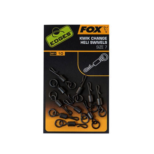 Fox EDGES™ Kwik Change Heli Swivels - Size 7 Edges Kwik change heli swivels size 7 x 10