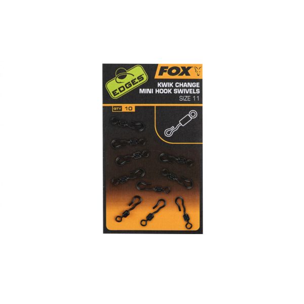 Fox EDGES™ Kwik Change Mini Hook Swivel Mini Hook Swivels x10