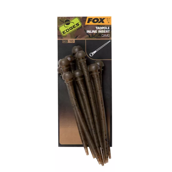 Fox EDGES™ Camo Tadpole Inserts x 10 Rubber Sleeve