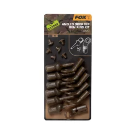 Fox EDGES™ Camo Angled Drop Off Run Ring Kit Lead Clip