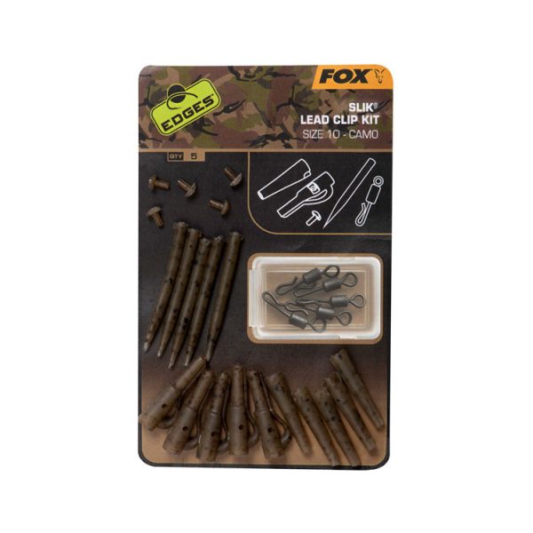 Fox EDGES™ Camo Slik Lead Clip Kit (Size 10) Size 10 x5