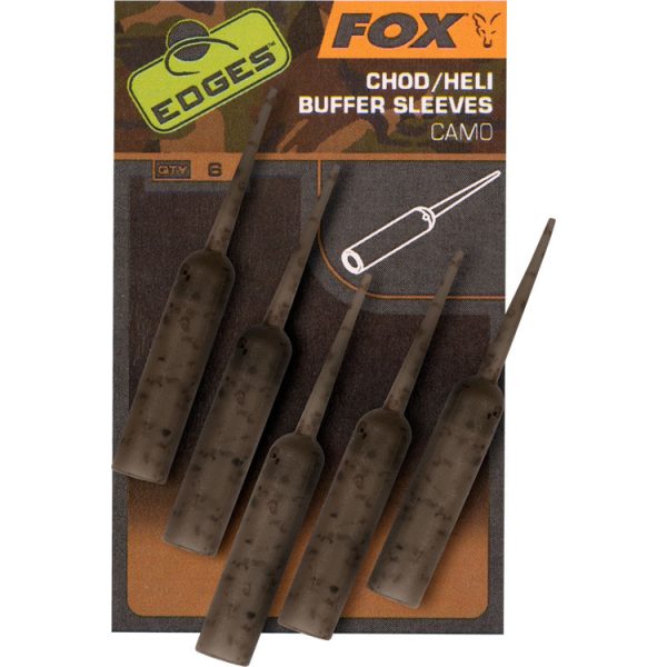 Fox EDGES™ Camo Naked Chod / Heli Buffer Sleeves Camo x6