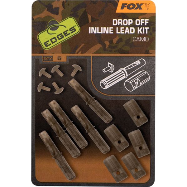 Fox EDGES™ Camo Inline Lead Drop Off Kits Kit x5