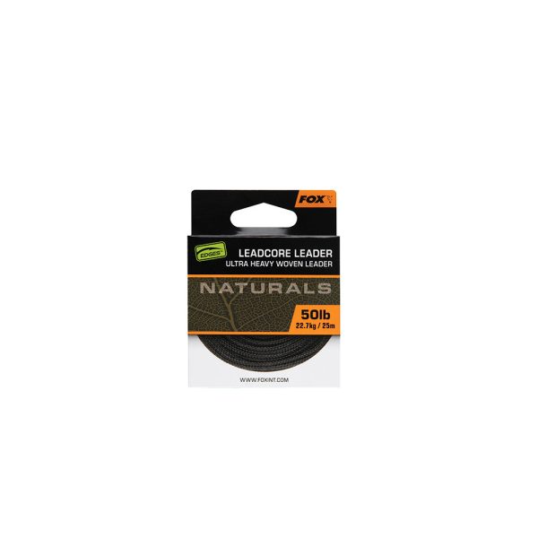 Fox Edges Naturals Braided leader 22,7kg 25m