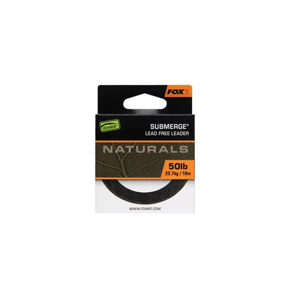 Fox Edges Naturals Submerge Braided Leader Line 22,7kg 10m