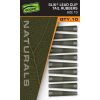 Fox Edges Naturals 10 Lead Clip Tail Rubber Sleeve
