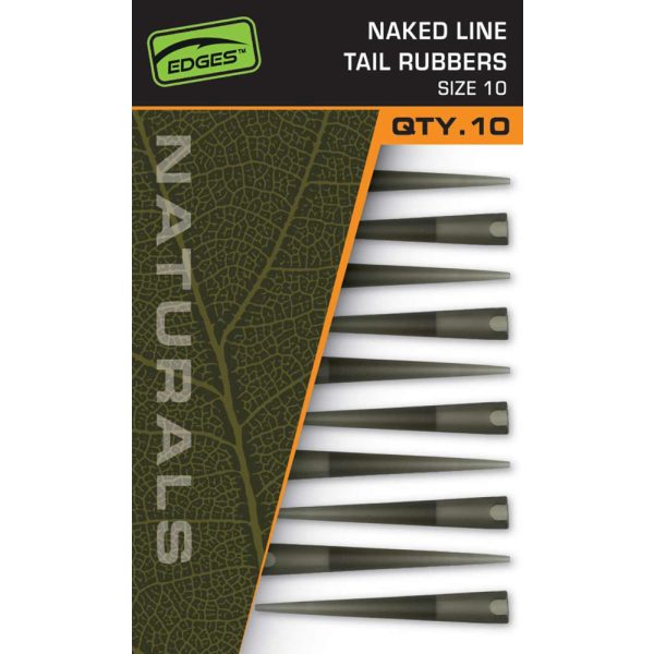 Fox Edges Naturals 10 Naked Line Tail Rubbers