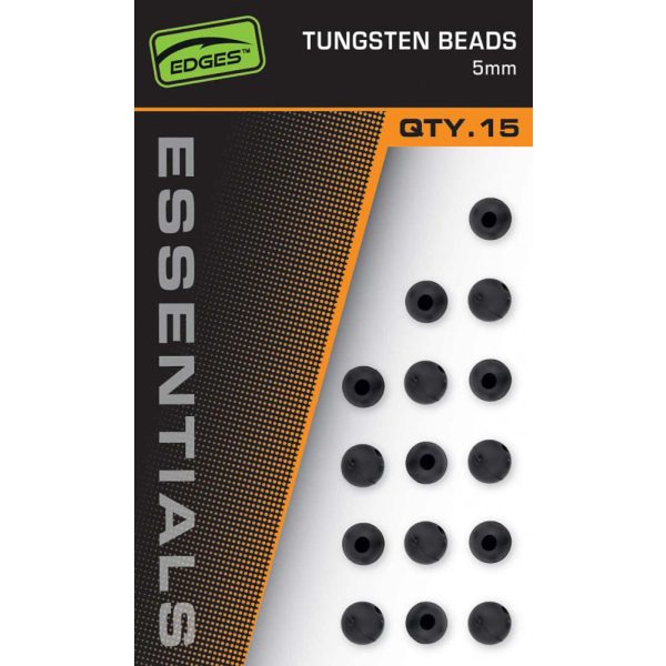 Edges 5mm Tungsten Beads x 15