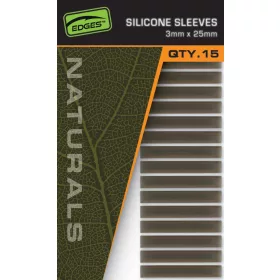 Fox Edges Naturals 3x25mm Silicone Tube 15pcs
